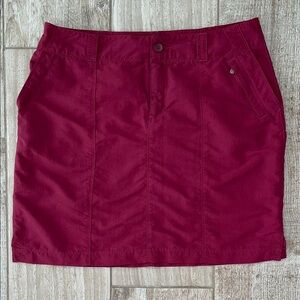 Royal Robbins dark red quick dry skirt, size 8